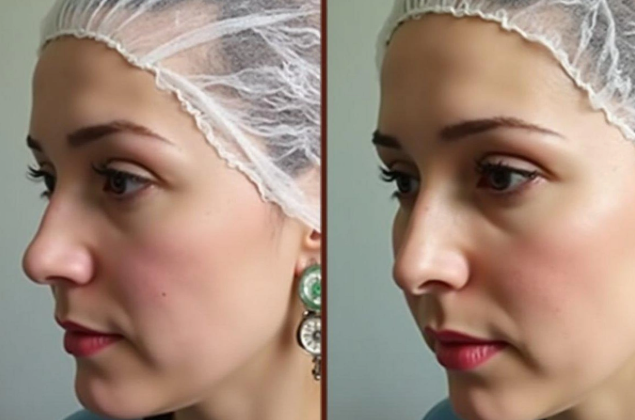 Estetik əməliyyatdan sonra qadının üzü deformasiyaya uğradı