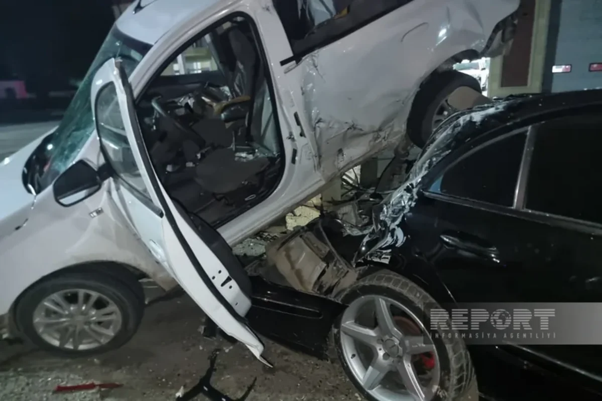 Ağcabədidə zəncirvari qəza: Bir nəfər öldü, xəsarət alanlar var